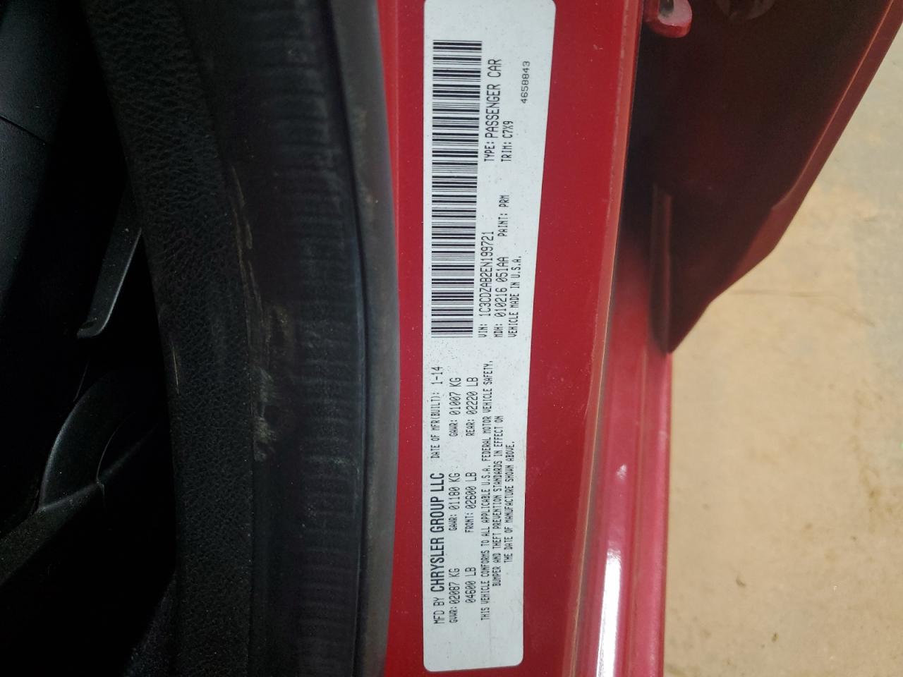 2014 Dodge Avenger Se VIN: 1C3CDZAB2EN199721 Lot: 81676745