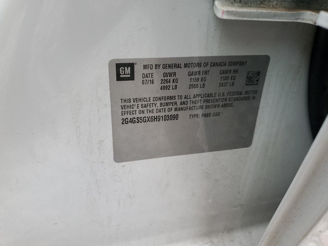 2017 Buick Regal Premium VIN: 2G4GS5GX6H9103090 Lot: 80516195