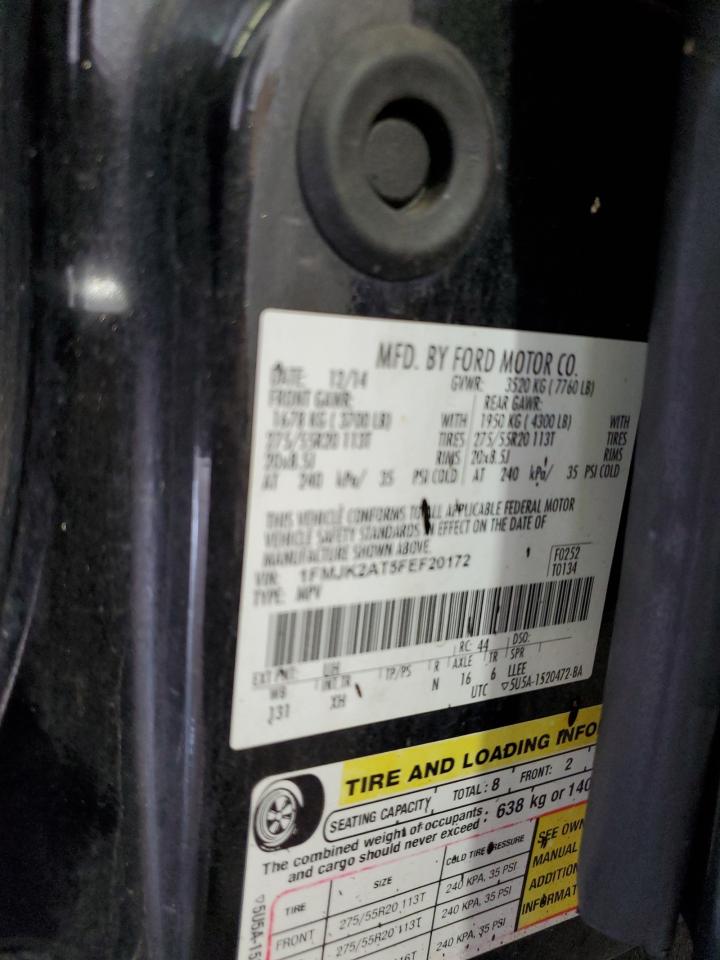 2015 Ford Expedition El Limited VIN: 1FMJK2AT5FEF20172 Lot: 81280045