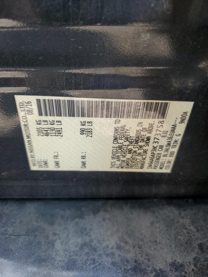 2017 Nissan Maxima 3.5S VIN: 1N4AA6AP3HC373758 Lot: 81747345