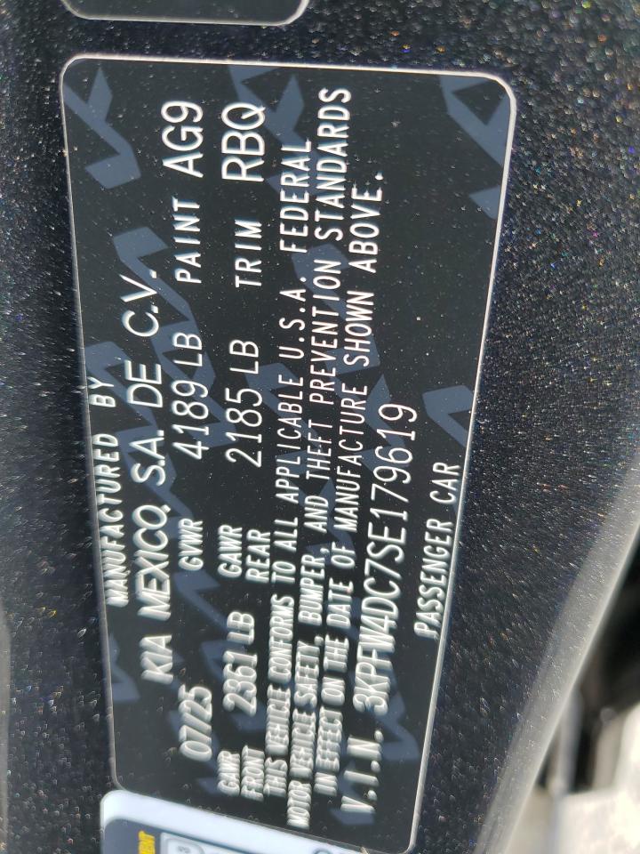 2025 Kia K4 Gt-Line Turbo VIN: 3KPFW4DC7SE179619 Lot: 80629835