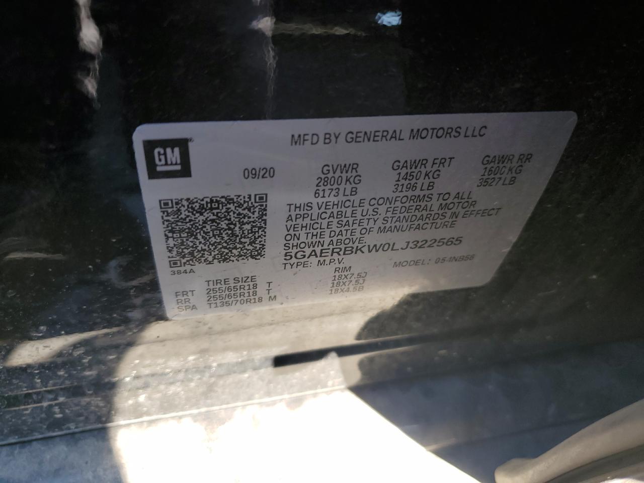 2020 Buick Enclave Essence VIN: 5GAERBKW0LJ322565 Lot: 81858305