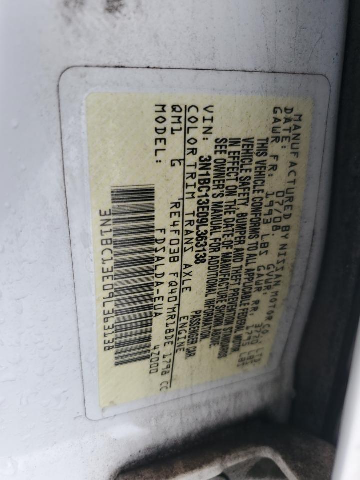 2009 Nissan Versa S VIN: 3N1BC13E09L363138 Lot: 84610965