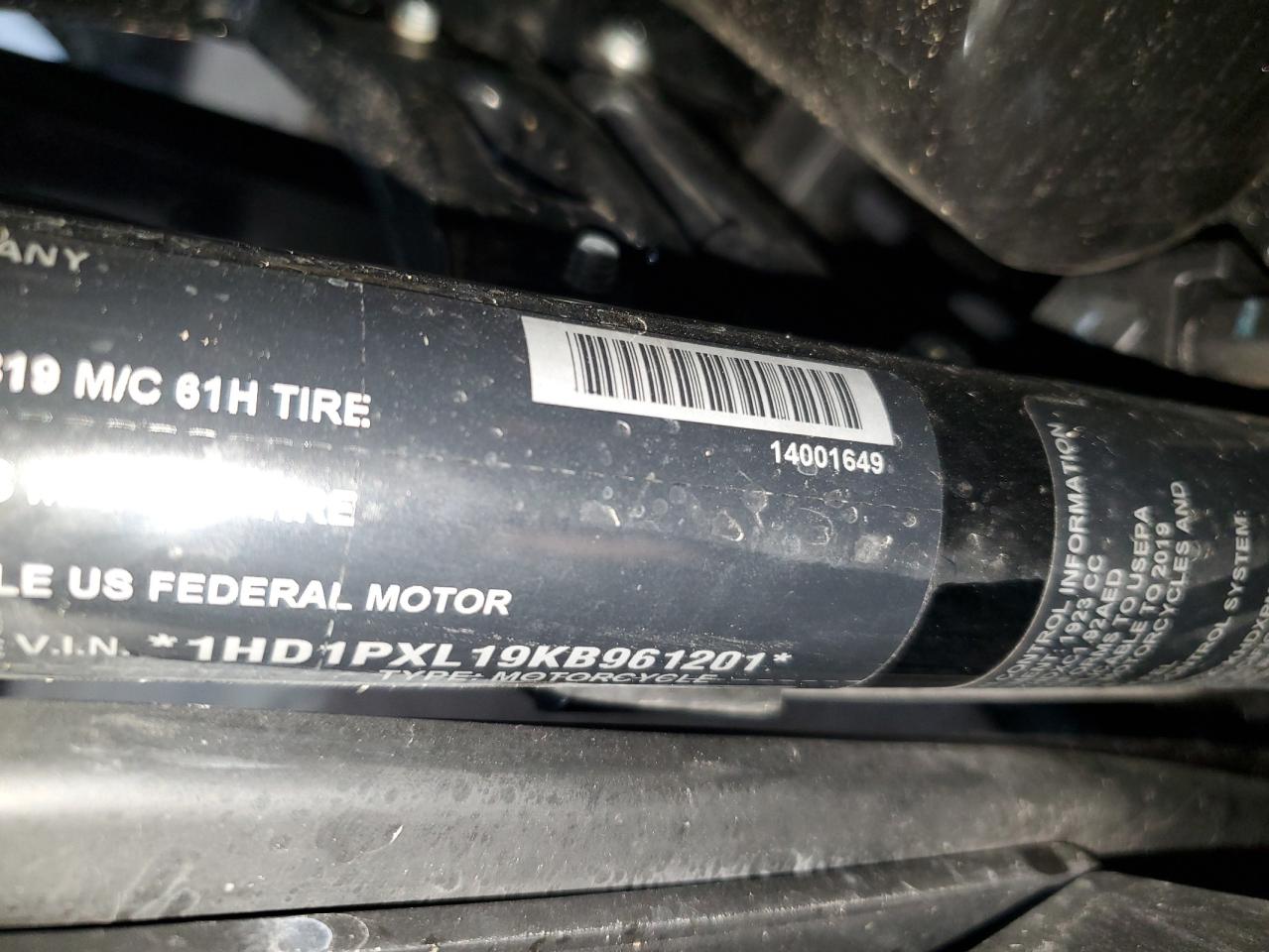 2019 Harley-Davidson Flhxse VIN: 1HD1PXL19KB961201 Lot: 80273915