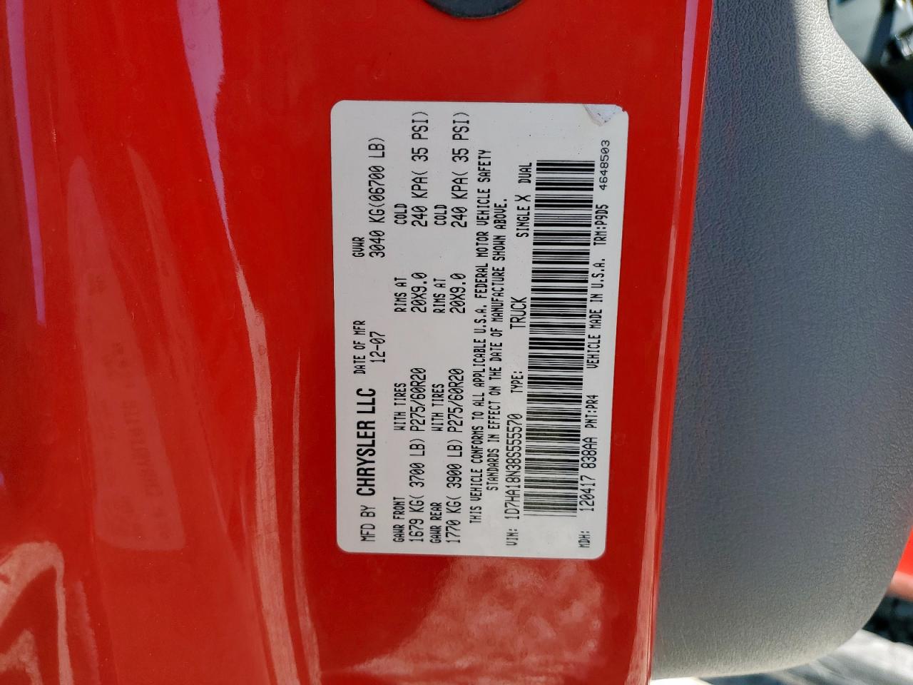 2008 Dodge Ram 1500 St VIN: 1D7HA18N38S555570 Lot: 81729835