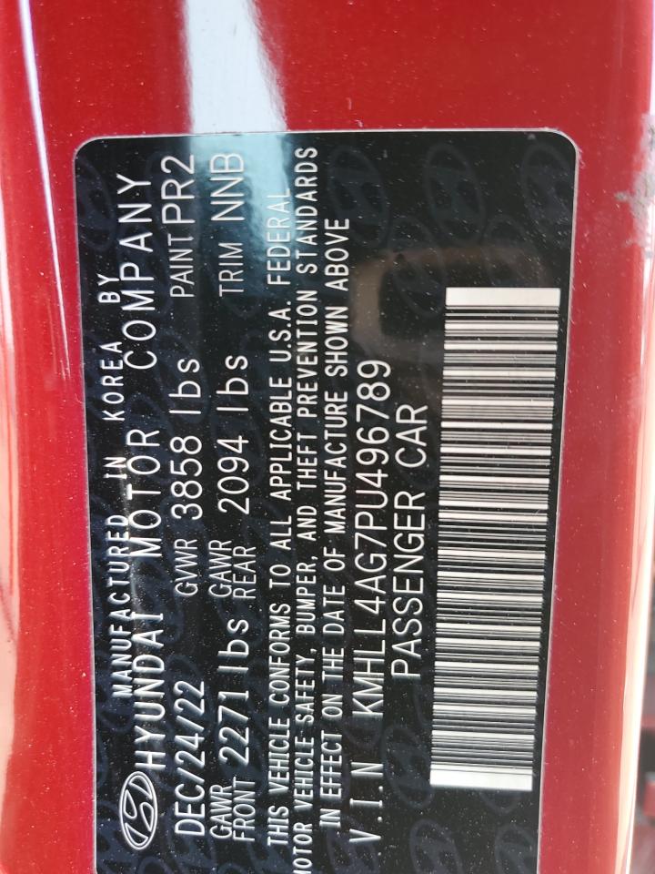 2023 Hyundai Elantra Se VIN: KMHLL4AG7PU496789 Lot: 81111855