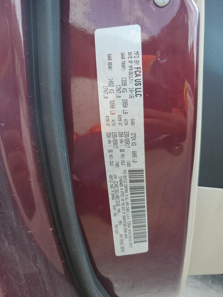 2017 Chrysler Pacifica Touring L VIN: 2C4RC1BG1HR613163 Lot: 82144995