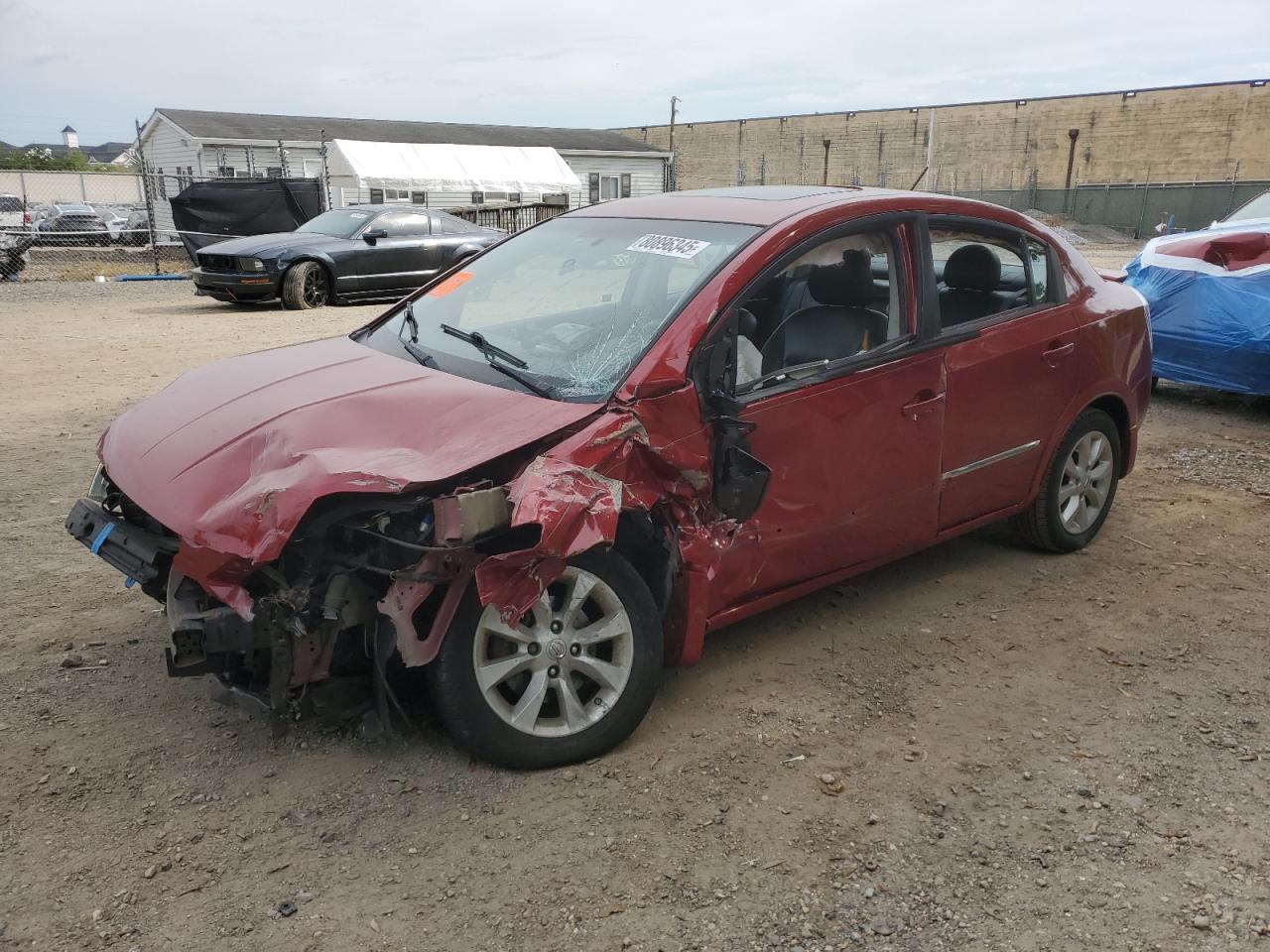 2012 Nissan Sentra 2.0 red sedan 4d gas 3N1AB6AP0CL779102 photo #1