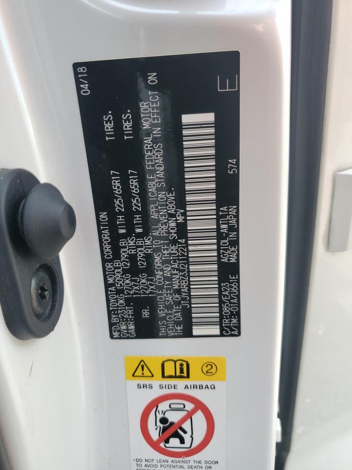 2018 Lexus Nx 300 Base VIN: JTJYARBZ3J2112214 Lot: 81845375