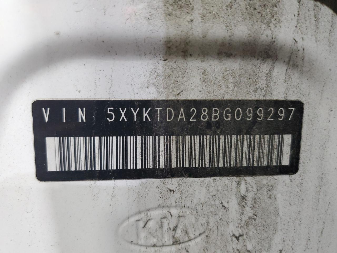 2011 Kia Sorento Base VIN: 5XYKTDA28BG099297 Lot: 81635555