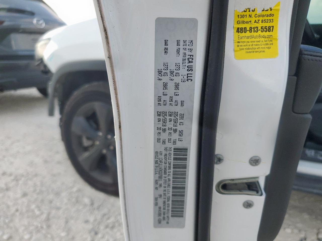 2019 Jeep Cherokee Latitude Plus VIN: 1C4PJLLN7KD376811 Lot: 71812785