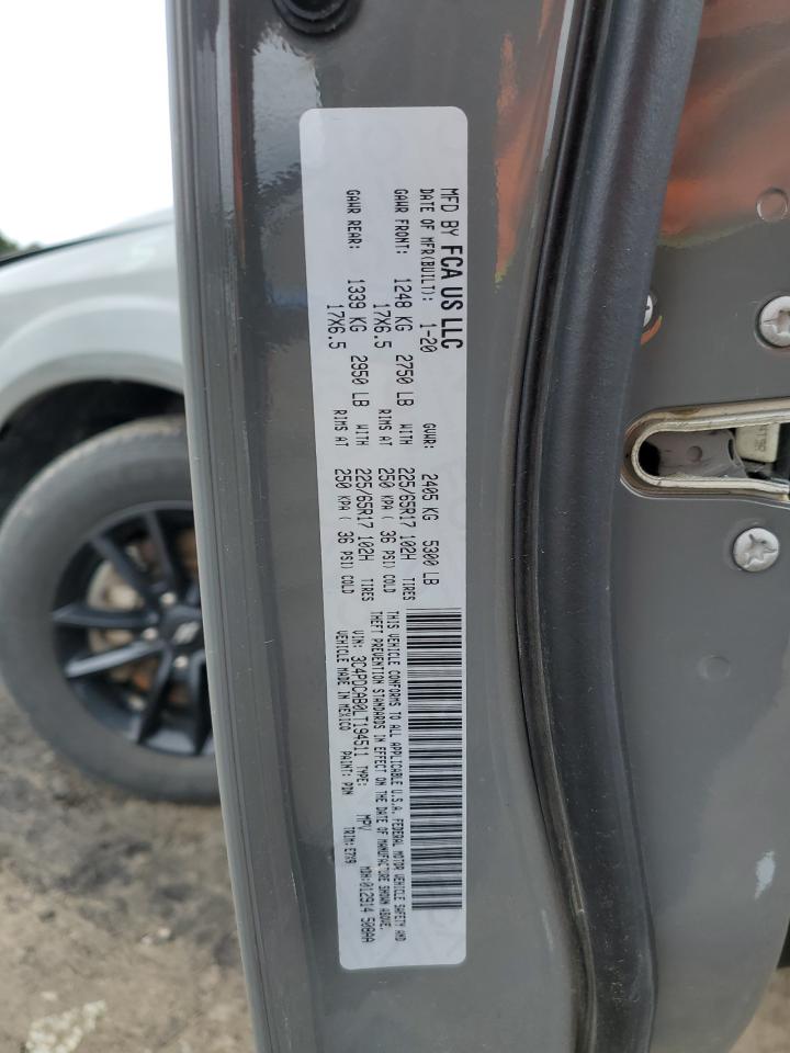 2020 Dodge Journey Se VIN: 3C4PDCAB0LT194511 Lot: 81498515