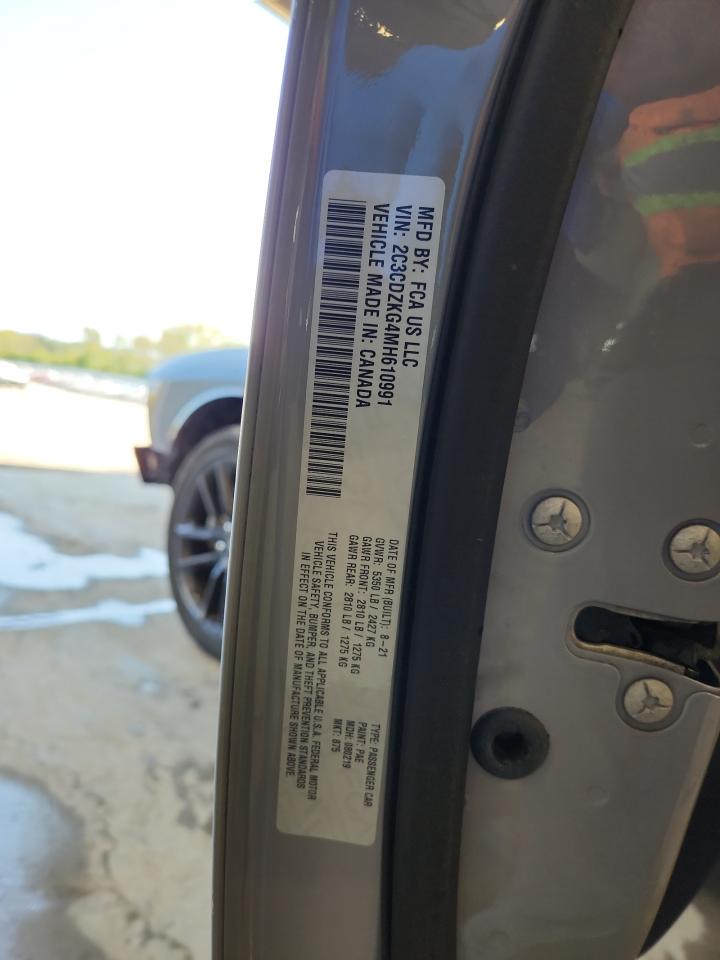 2021 Dodge Challenger Gt VIN: 2C3CDZKG4MH610991 Lot: 81304245