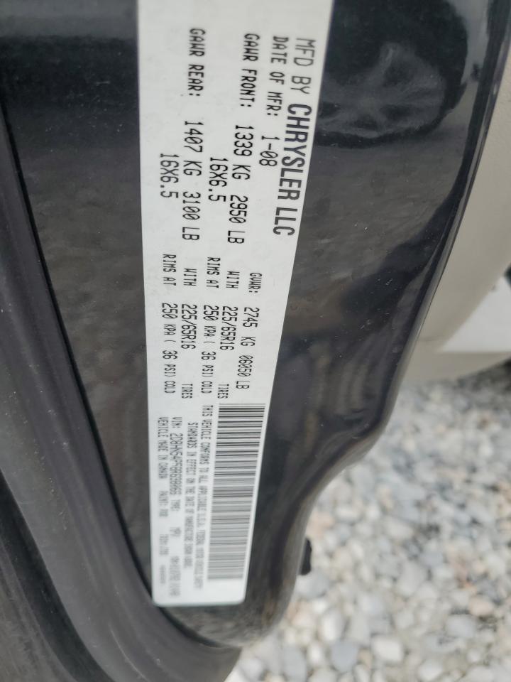 2008 Dodge Grand Caravan Sxt VIN: 2D8HN54P58R698066 Lot: 80538925