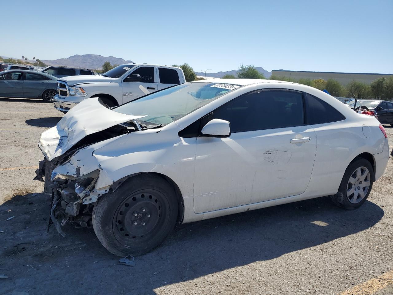 2010 Honda Civic Lx white coupe gasoline 2HGFG1B61AH523961 photo #1