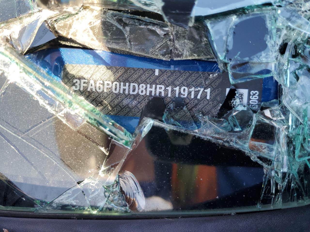 2017 Ford Fusion Se VIN: 3FA6P0HD8HR119171 Lot: 84454135