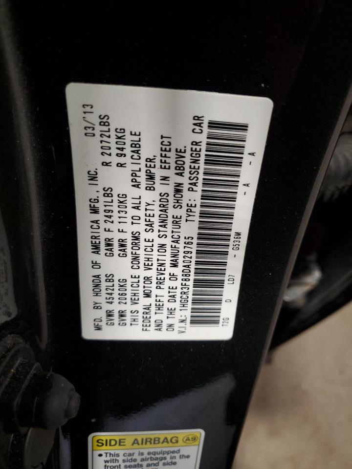 2013 Honda Accord Exl VIN: 1HGCR3F88DA029765 Lot: 80905365