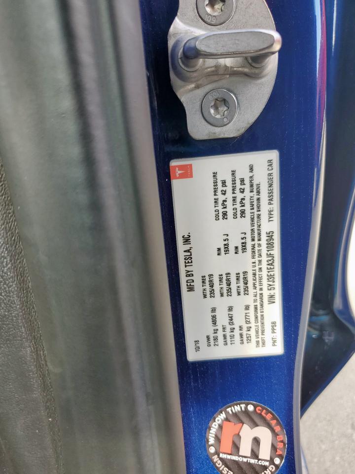 2018 Tesla Model 3 VIN: 5YJ3E1EA3JF108945 Lot: 82127615