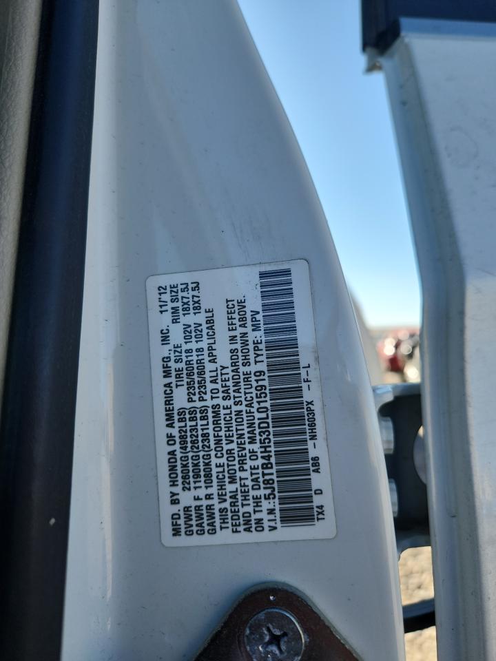 2013 Acura Rdx Technology VIN: 5J8TB4H53DL015919 Lot: 82136495