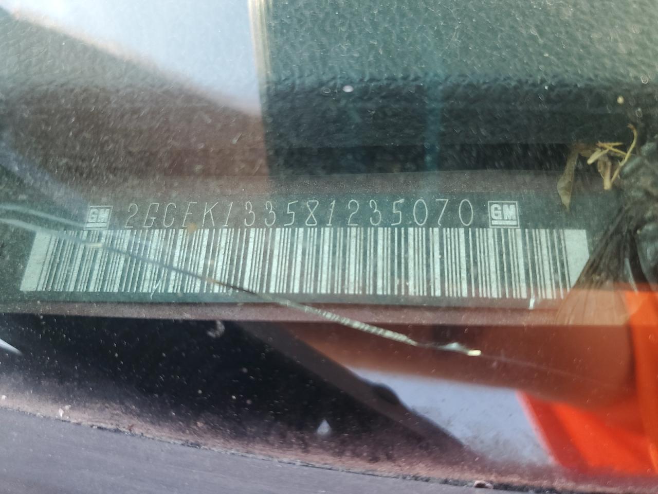 2008 Chevrolet Silverado K1500 VIN: 2GCEK133581235070 Lot: 80356675