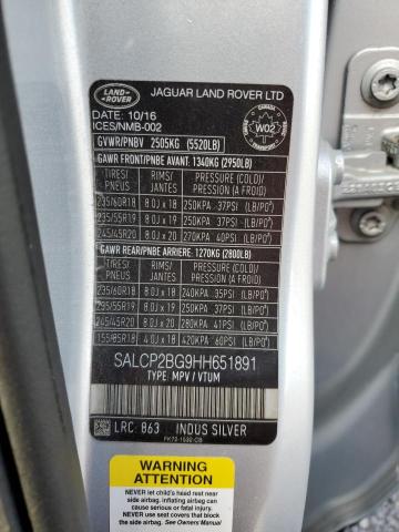 2017 LAND ROVER DISCOVERY SPORT SE  