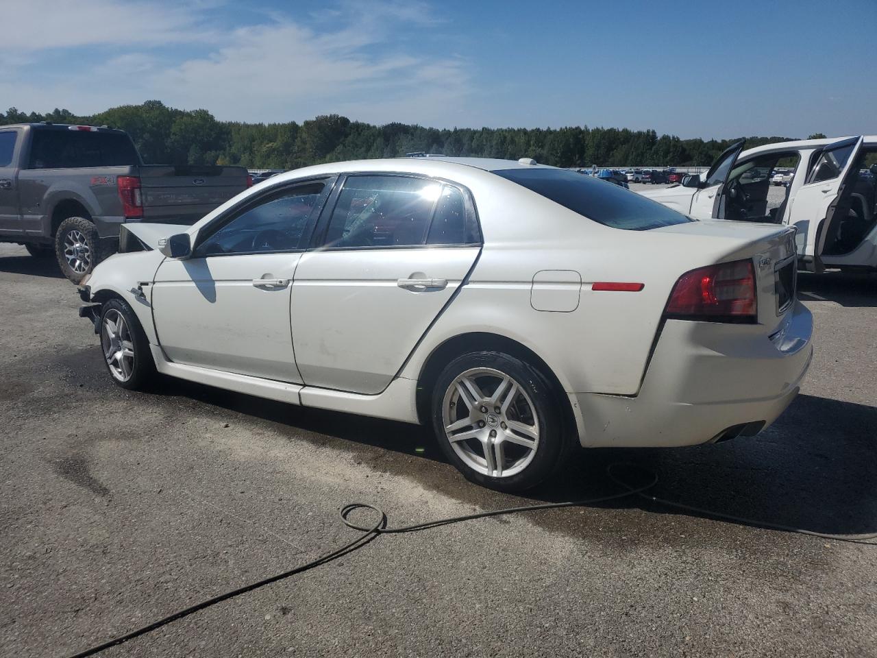 2008 Acura Tl white null gas 19UUA662X8A001125 photo #3