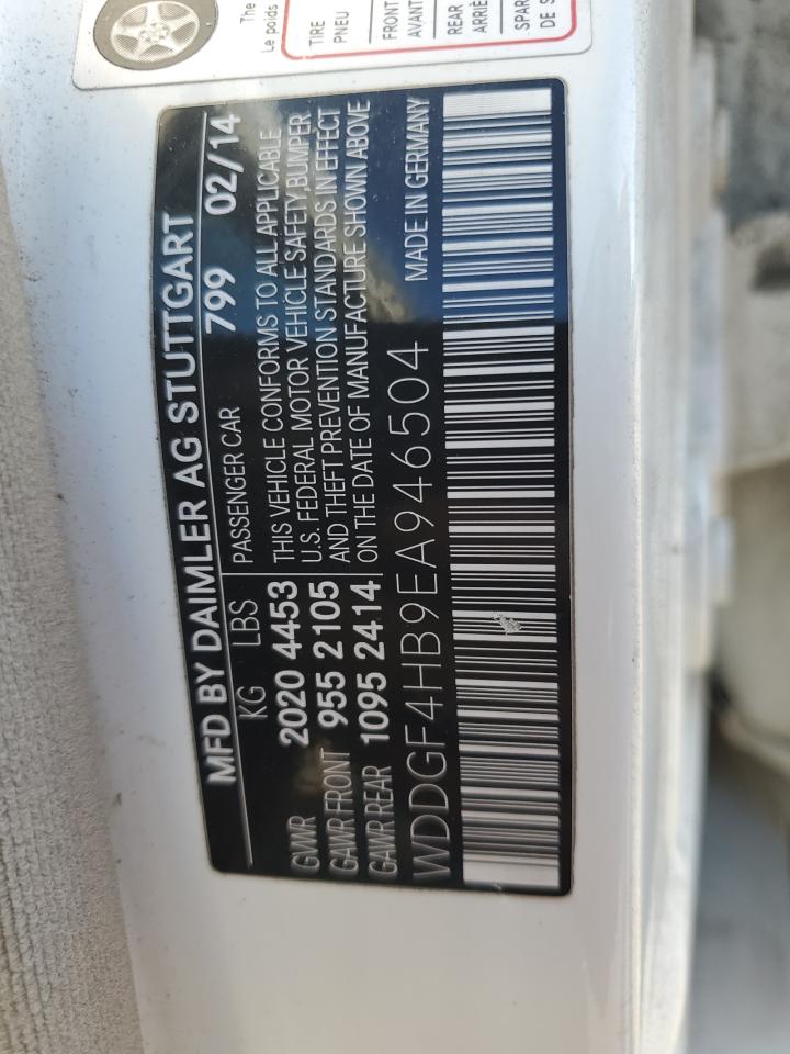 2014 Mercedes-Benz C 250 VIN: WDDGF4HB9EA946504 Lot: 70650115