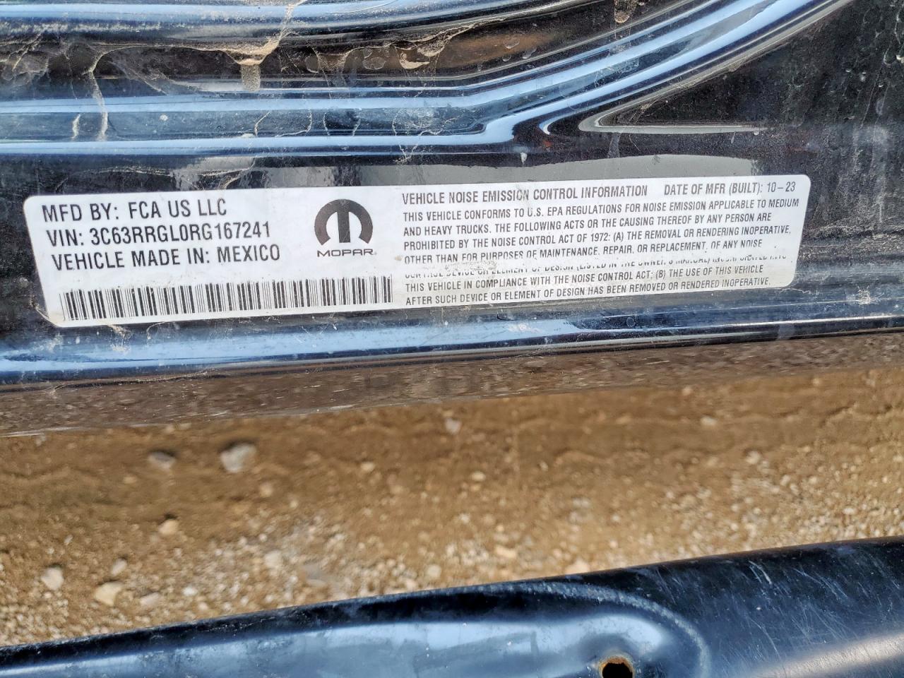 2024 Ram 3500 Tradesman VIN: 3C63RRGL0RG167241 Lot: 69404625