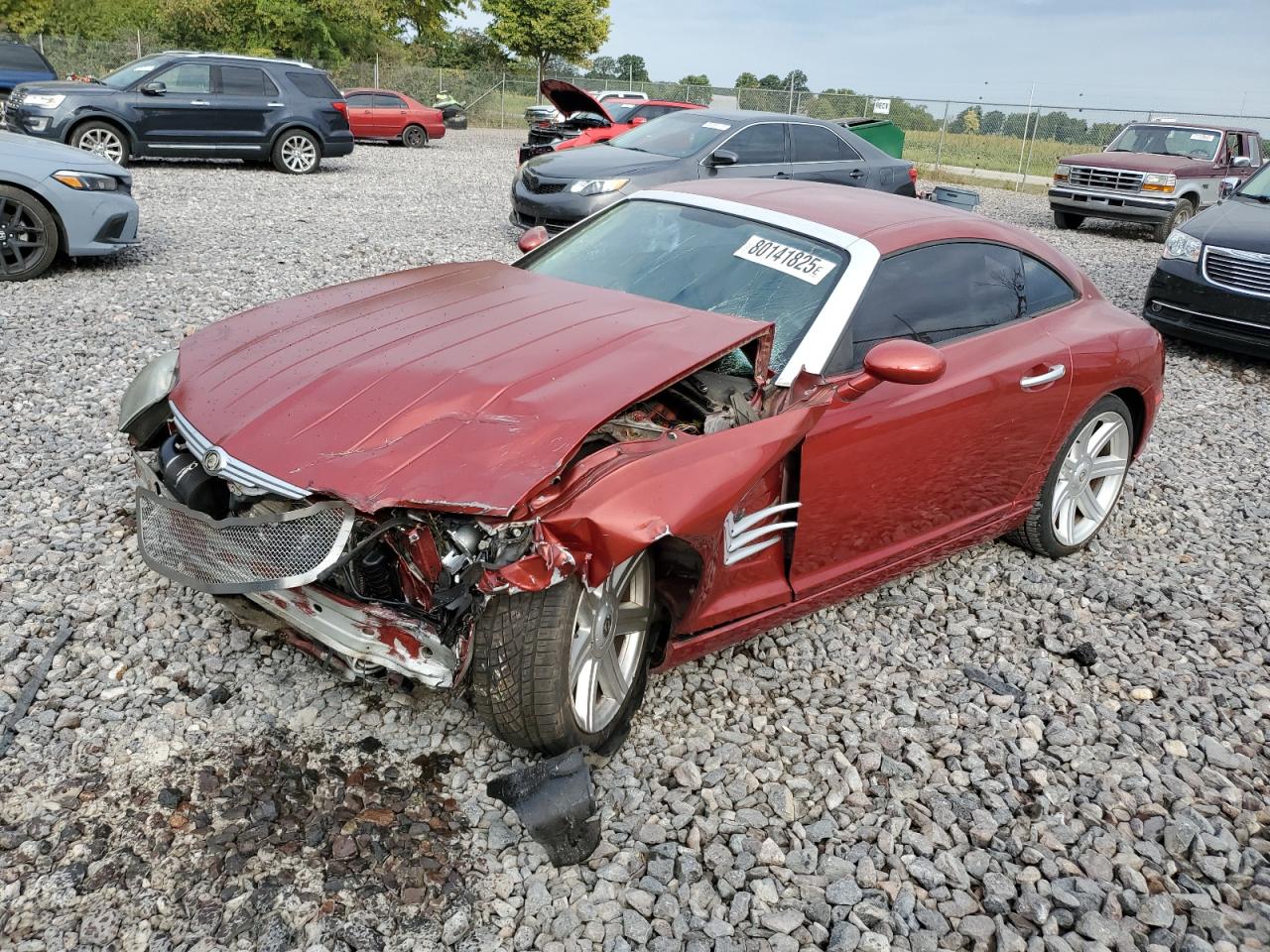 CHRYSLER CROSSFIRE 2004. Lot# 80141825. VIN 1C3AN69L04X009255. Photo 1