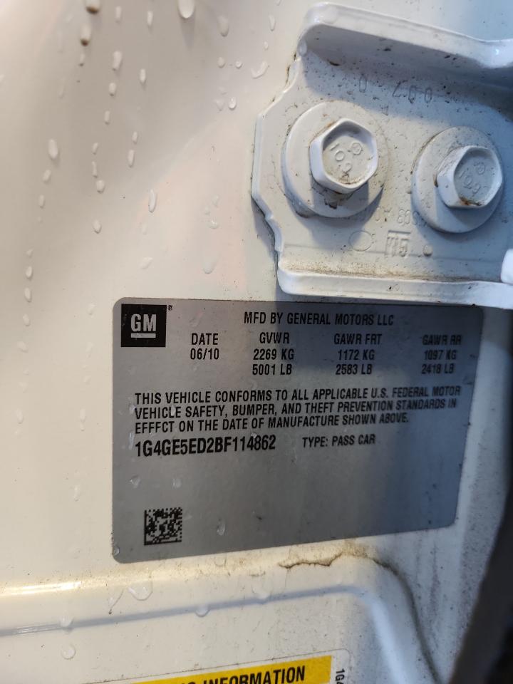 2011 Buick Lacrosse Cxs VIN: 1G4GE5ED2BF114862 Lot: 80136675