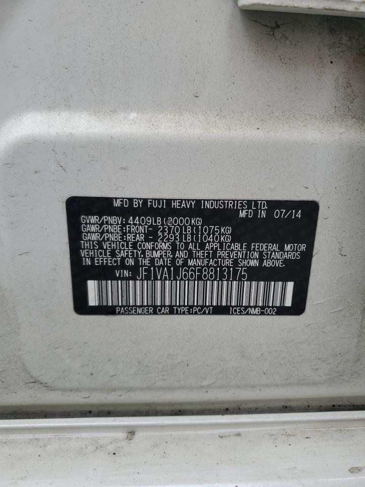 2015 Subaru Wrx Limited VIN: JF1VA1J66F8813175 Lot: 83857905