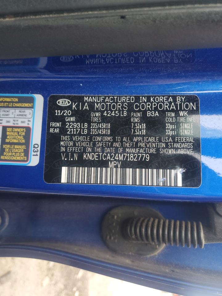 2021 Kia Seltos Sx VIN: KNDETCA24M7182779 Lot: 83933365