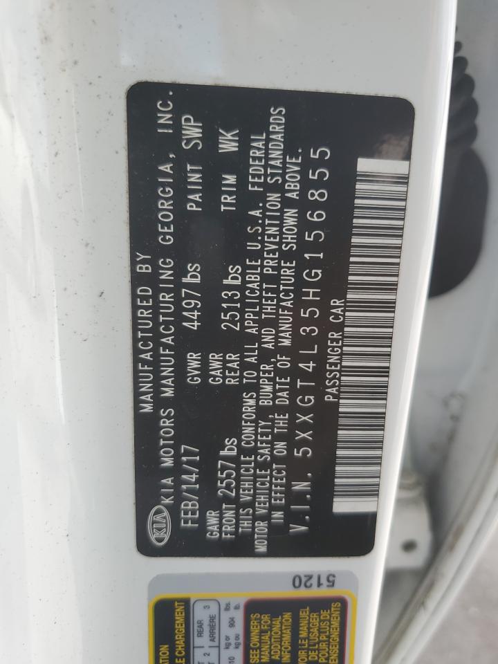 2017 Kia Optima Lx VIN: 5XXGT4L35HG156855 Lot: 84380435