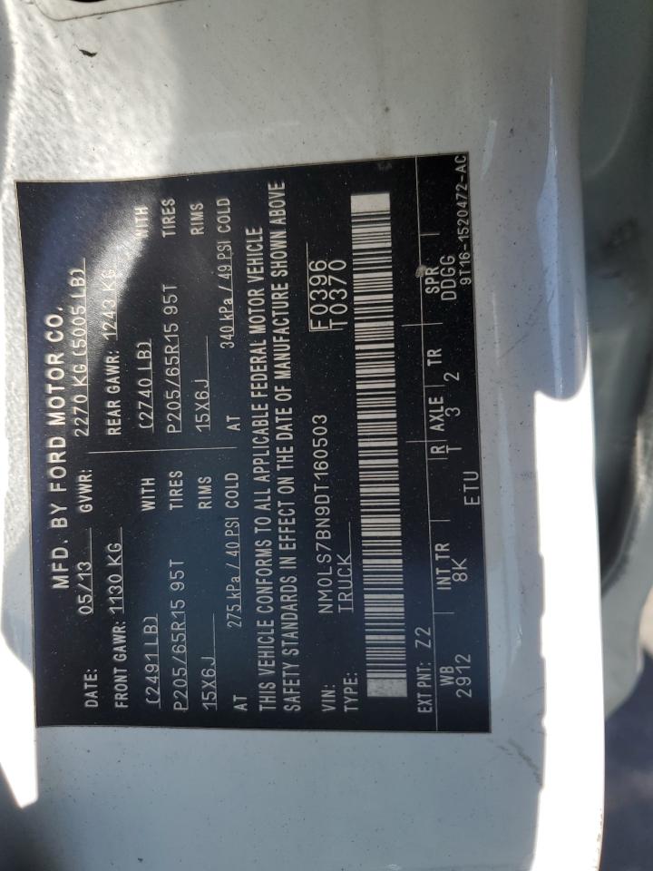 2013 Ford Transit Connect Xlt VIN: NM0LS7BN9DT160503 Lot: 71518565