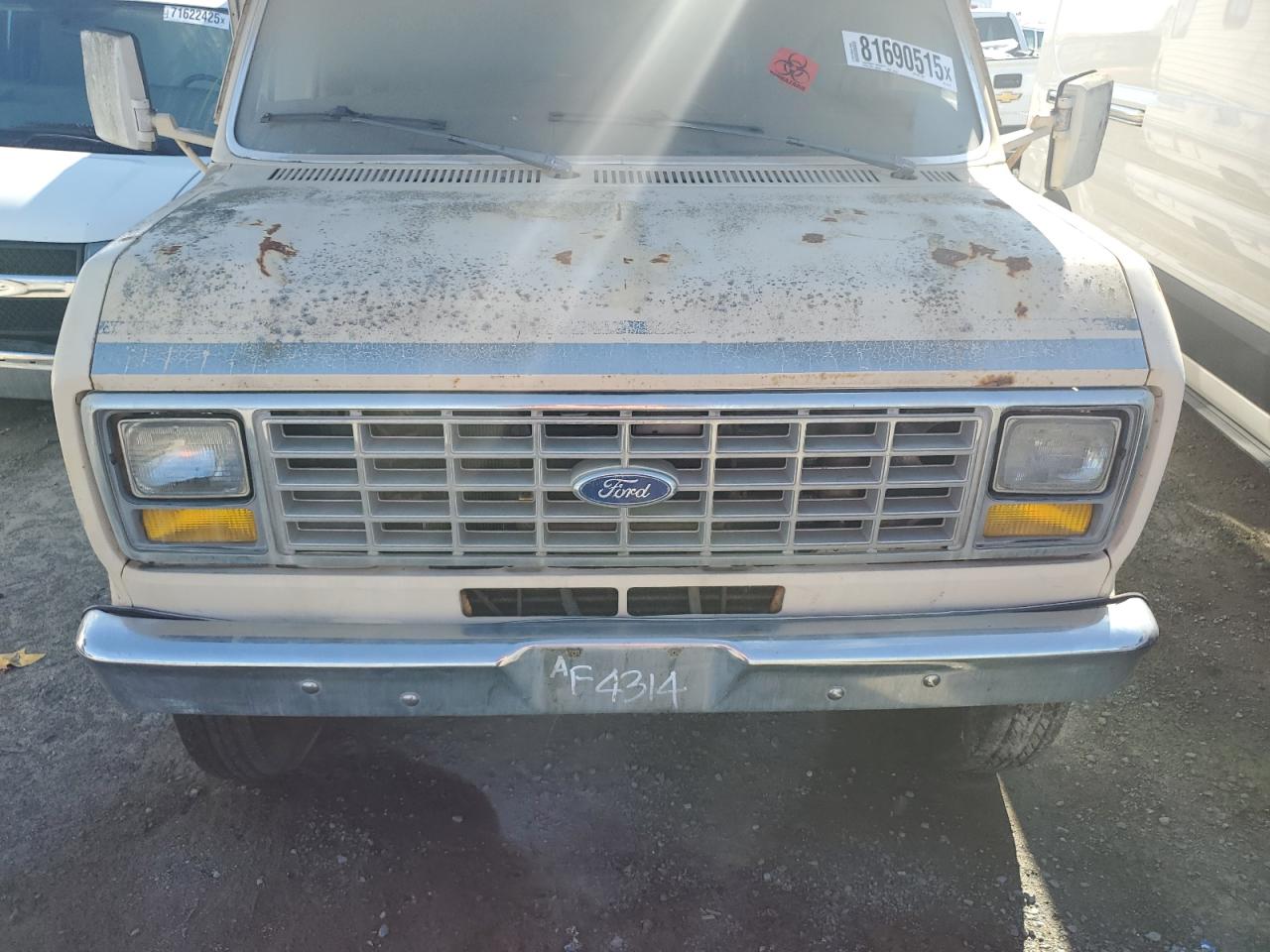 1987 Ford Econoline E350 Cutaway Van VIN: 1FDKE30LXHHB11797 Lot: 81690515
