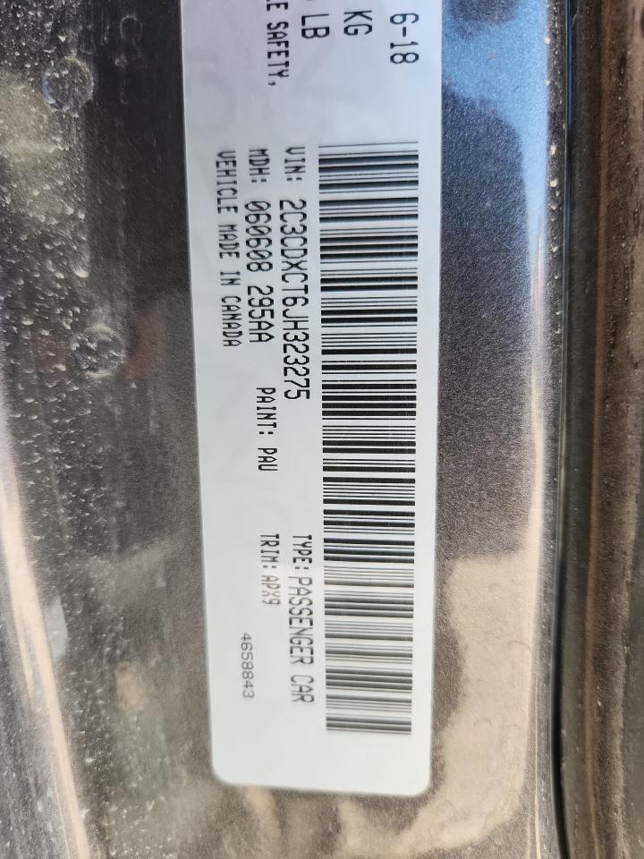 2018 Dodge Charger R/T VIN: 2C3CDXCT6JH323275 Lot: 71241305