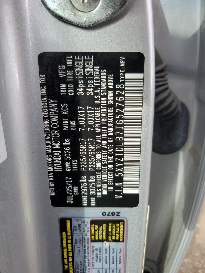 2018 Hyundai Santa Fe Sport VIN: 5XYZTDLB7JG527628 Lot: 81326865