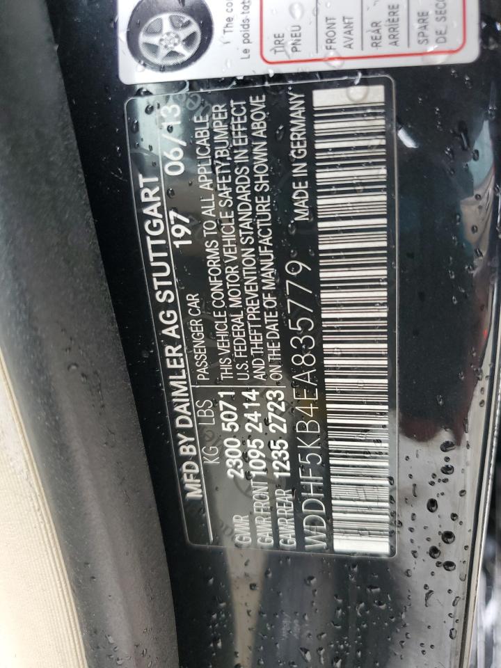 2014 Mercedes-Benz E 350 VIN: WDDHF5KB4EA835779 Lot: 81236585