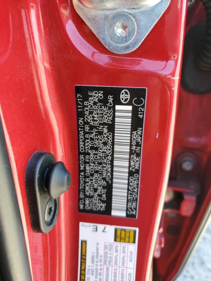 2017 Toyota Prius Prime VIN: JTDKARFP4H3059660 Lot: 82073655