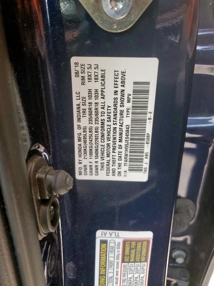 2018 Honda Cr-V Ex VIN: 7FARW1H55JE045843 Lot: 82141155