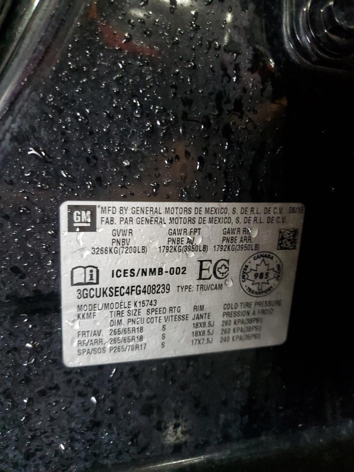 2015 Chevrolet Silverado K1500 Ltz VIN: 3GCUKSEC4FG408239 Lot: 81614235