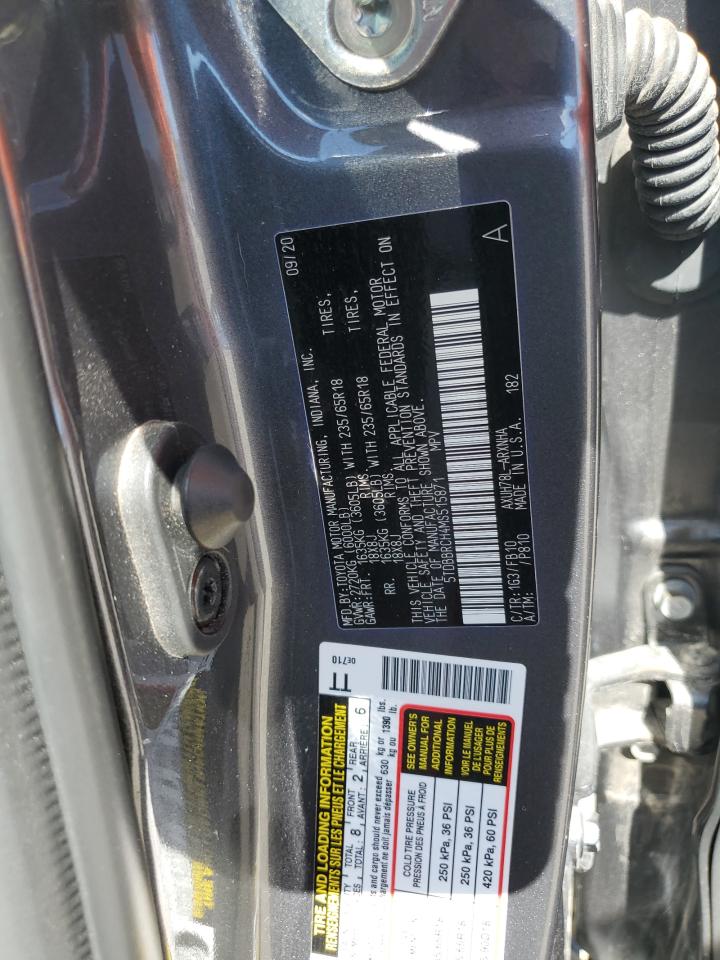 2021 Toyota Highlander Hybrid Le VIN: 5TDBBRCH4MS515871 Lot: 71427455
