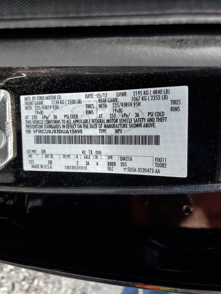 2013 Ford Escape Titanium VIN: 1FMCU9J93DUA15895 Lot: 81277965