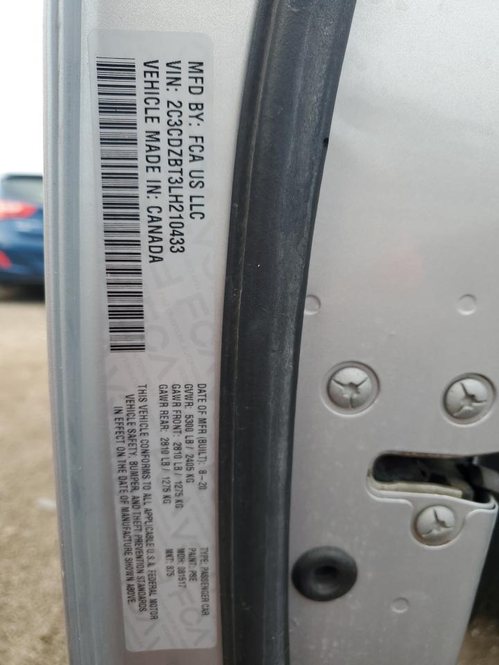 2020 Dodge Challenger R/T VIN: 2C3CDZBT3LH210433 Lot: 81418855