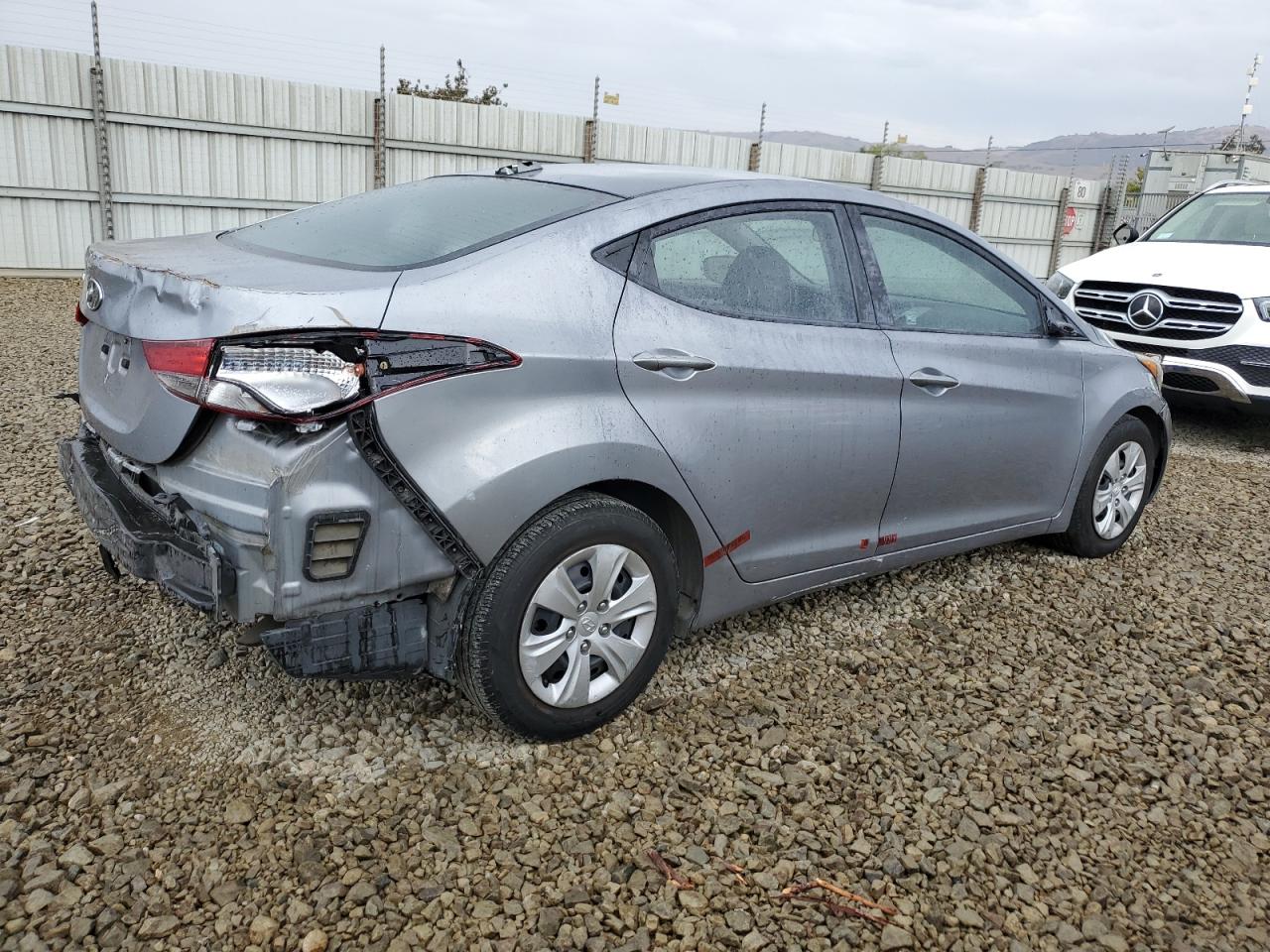 2016 Hyundai Elantra Se grey sedan gas 5NPDH4AE0GH710010 photo #4