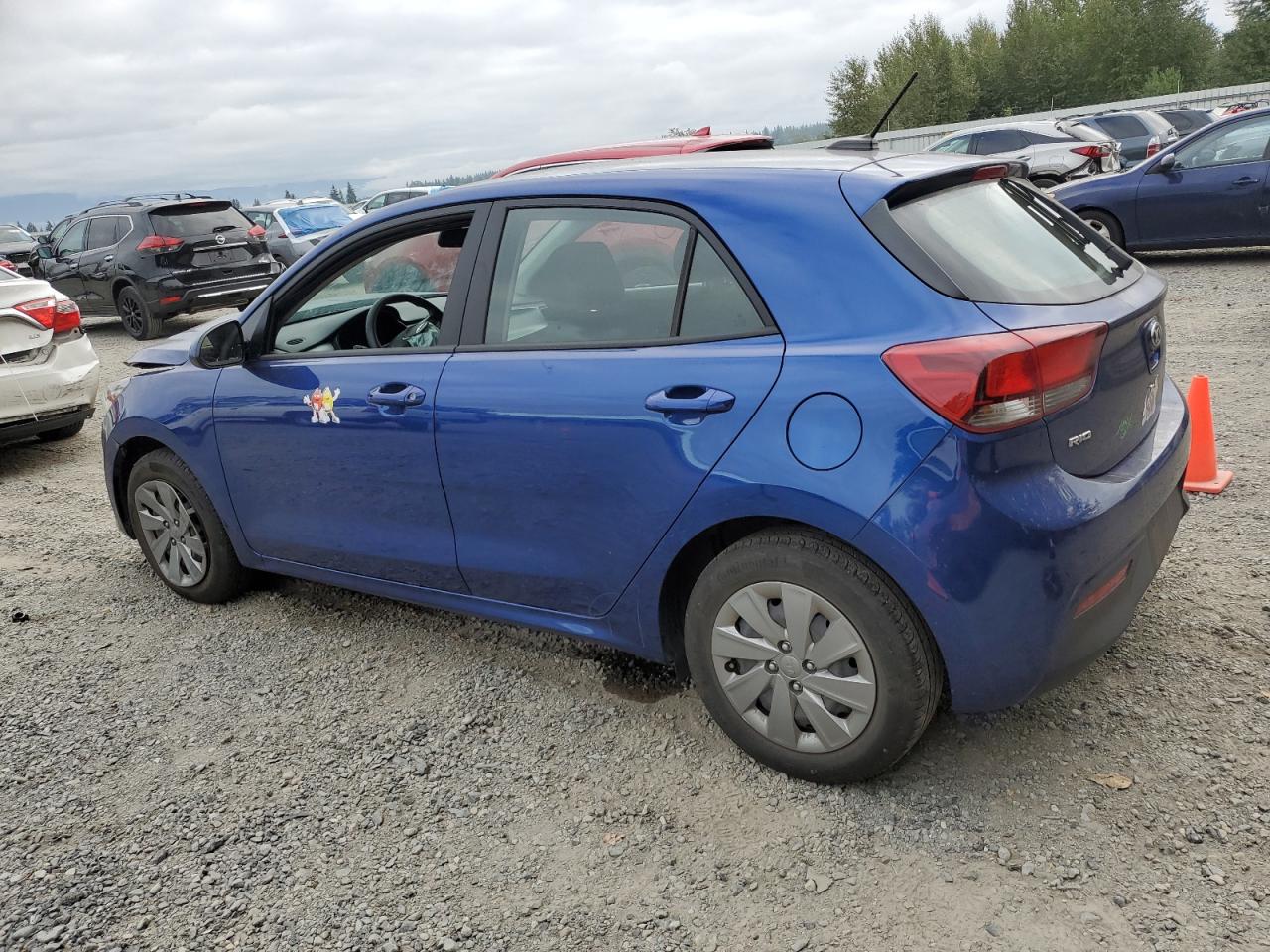 2020 Kia Rio Lx blue null gas 3KPA25AD7LE329349 photo #3