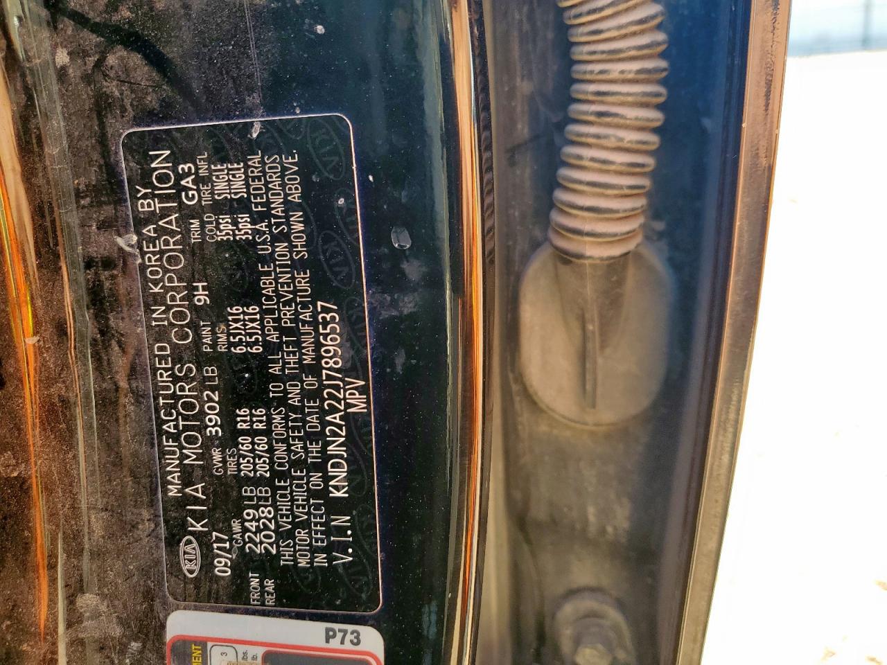 2018 Kia Soul VIN: KNDJN2A22J7896537 Lot: 84207645