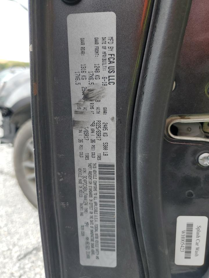 2018 Dodge Journey Se VIN: 3C4PDCABXJT444124 Lot: 81565065