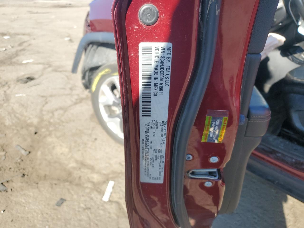 2021 Jeep Compass Limited VIN: 3C4NJDCB5MT515611 Lot: 84406605