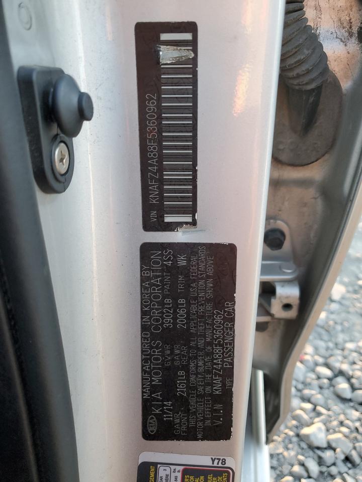 2015 Kia Forte Ex VIN: KNAFZ4A88F5360962 Lot: 80341465